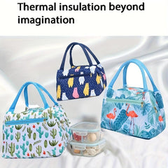 Insulated Lunch Bag Printed Reusable Leakproof Cooler Bag