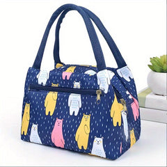 Insulated Lunch Bag Printed Reusable Leakproof Cooler Bag