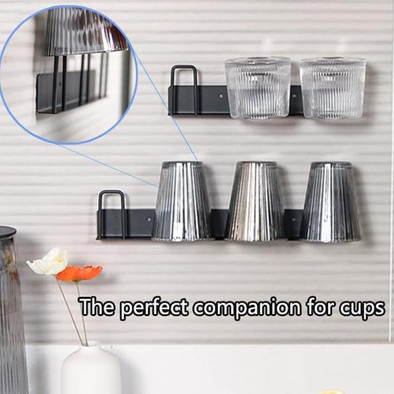 Wall Mounted Mug Holder with 4 Cup Holders