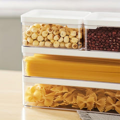 Kitchen Storage Box With Lid Sealed Fresh Keeping Box For Cereal Rice Pasta Tea