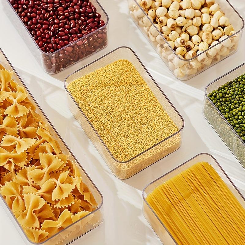 Kitchen Storage Box With Lid Sealed Fresh Keeping Box For Cereal Rice Pasta Tea