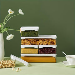 Kitchen Storage Box With Lid Sealed Fresh Keeping Box For Cereal Rice Pasta Tea