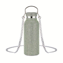 Sparkling Rhinestone Vacuum Flask 500ml 17oz 304 Stainless Steel Water Bottle
