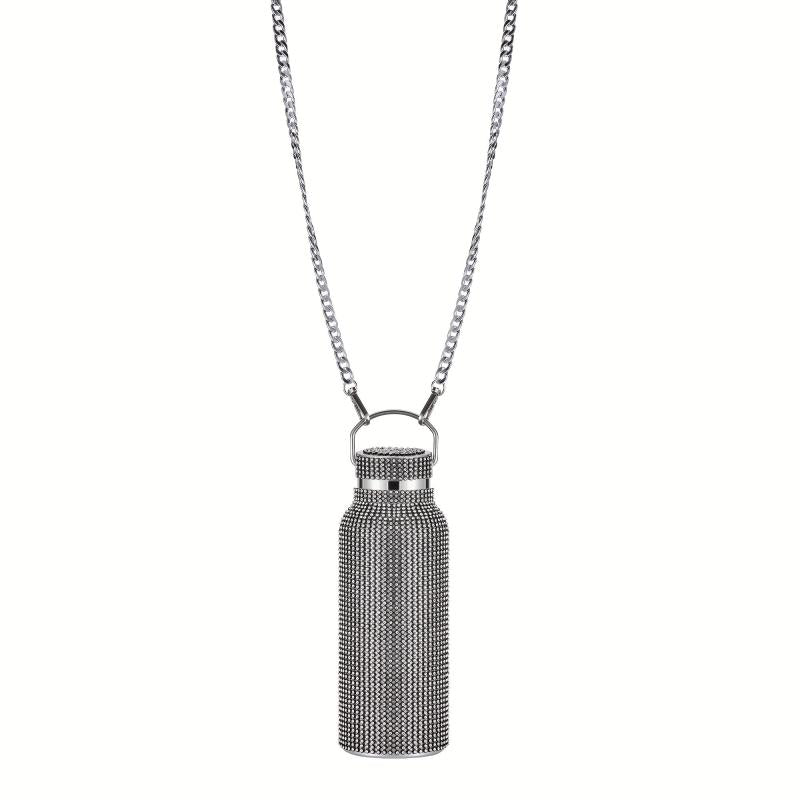 Sparkling Rhinestone Vacuum Flask 500ml 17oz 304 Stainless Steel Water Bottle
