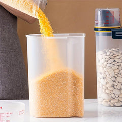 Large Capacity Airtight Rice Dispenser Keeps Food Fresh & Secure
