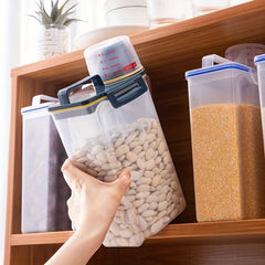 Large Capacity Airtight Rice Dispenser Keeps Food Fresh & Secure