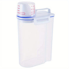 Large Capacity Airtight Rice Dispenser Keeps Food Fresh & Secure