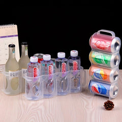 Refrigerator Can Organizer Rack Beverage Holder for Fridge, Portable Storage Bin