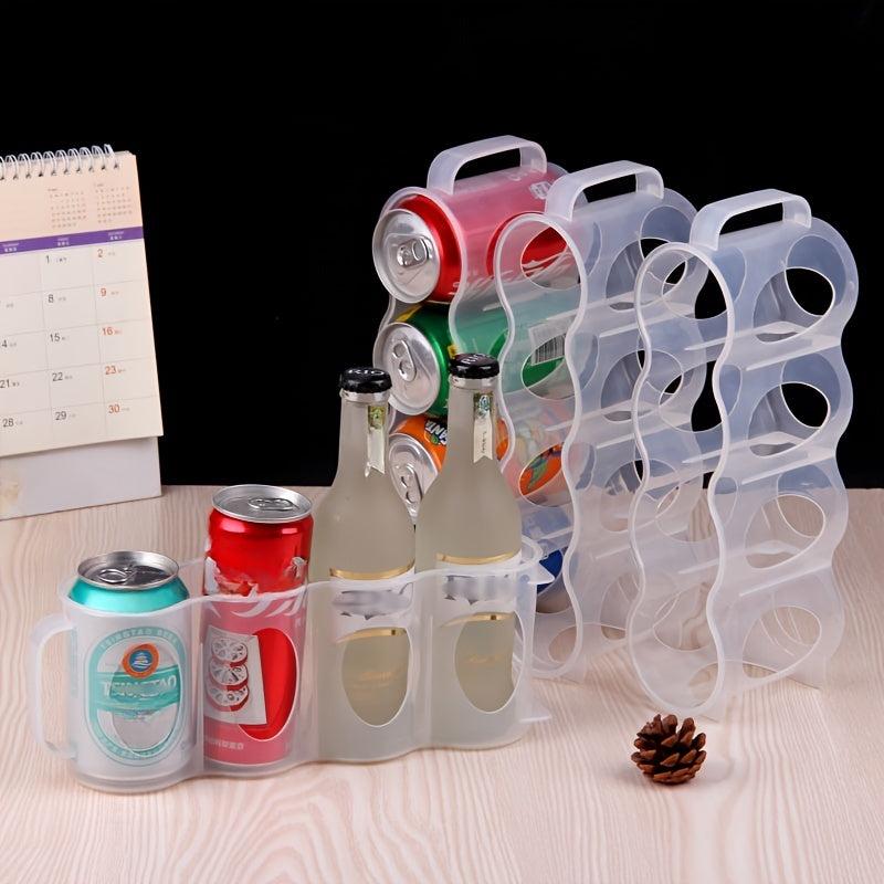 Refrigerator Can Organizer Rack Beverage Holder for Fridge, Portable Storage Bin