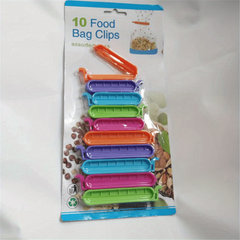 10pcs Bag Clips - Keep Food Fresh with Plastic Sealer Clamps