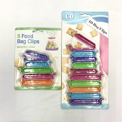 10pcs Bag Clips - Keep Food Fresh with Plastic Sealer Clamps