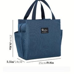 1pc Bento Bag Picnic Bag Lunch Bag Cooler Bag Oxford Cloth Portable