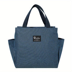 1pc Bento Bag Picnic Bag Lunch Bag Cooler Bag Oxford Cloth Portable