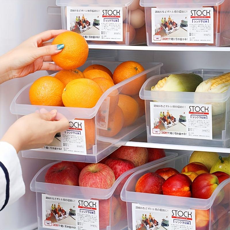 3pcs Drawer Type Refrigerator Storage Box Kitchen Fresh keeping Box