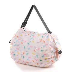 Folding Shopping Bag Large Capacity Handbag Portable Waterproof Storage