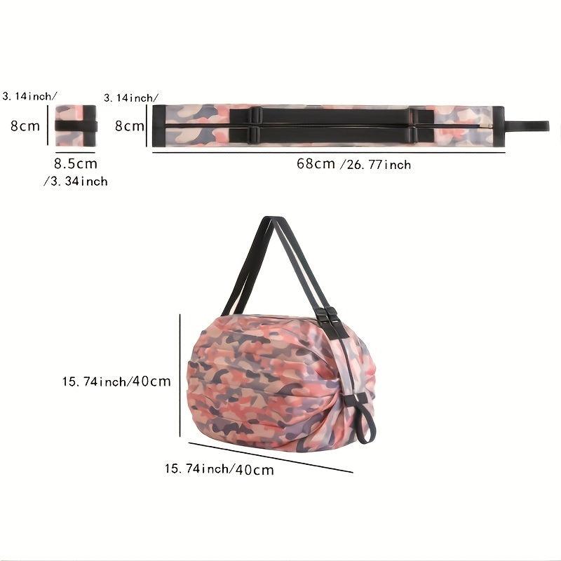 Folding Shopping Bag Large Capacity Handbag Portable Waterproof Storage