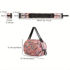 Folding Shopping Bag Large Capacity Handbag Portable Waterproof Storage
