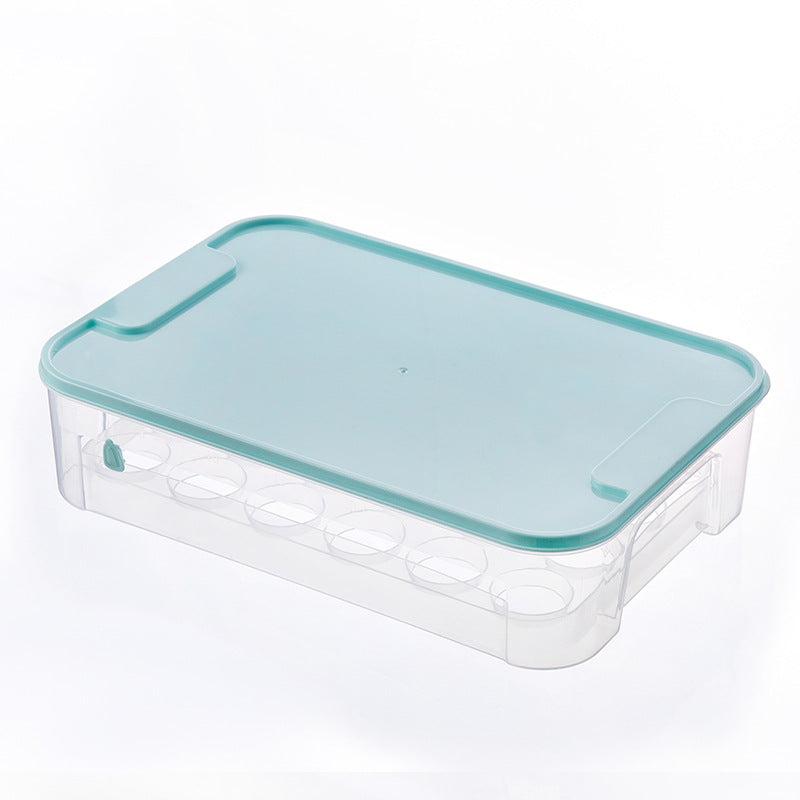 Refrigerator Egg Storage Box Leak Proof Plastic Reusable Organizer