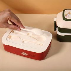 Large Lunch Box w/ Compartments Bento Box for Teens