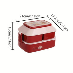 Large Lunch Box w/ Compartments Bento Box for Teens