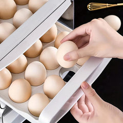 Double Layer Egg Storage Box Leak Proof Stackable