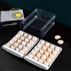 Double Layer Egg Storage Box Leak Proof Stackable