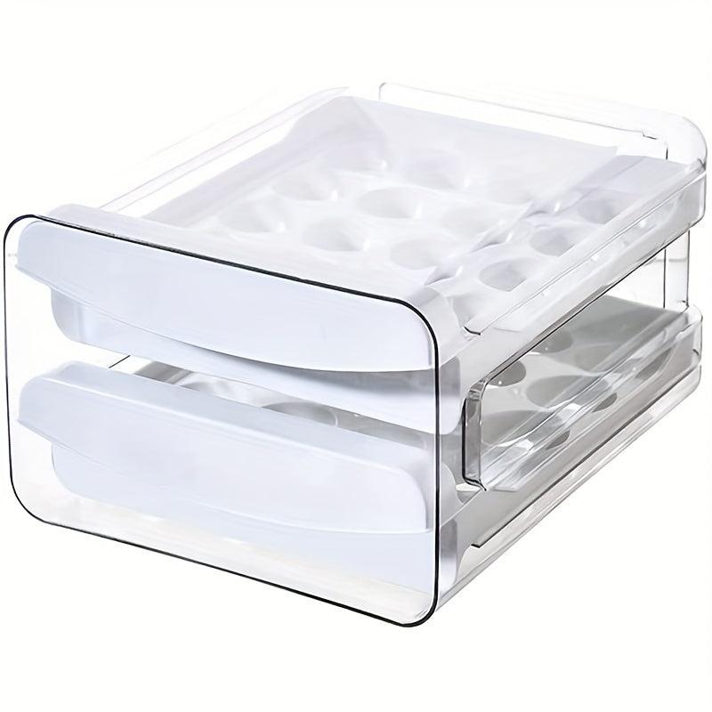 Double Layer Egg Storage Box Leak Proof Stackable