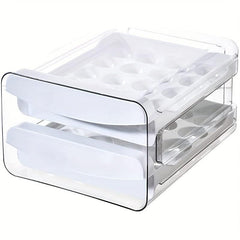 Double Layer Egg Storage Box Leak Proof Stackable