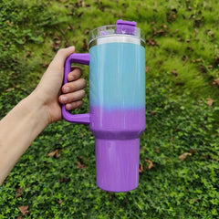 Gradient 40oz Stainless Steel Water Bottle with Lid & Handle
