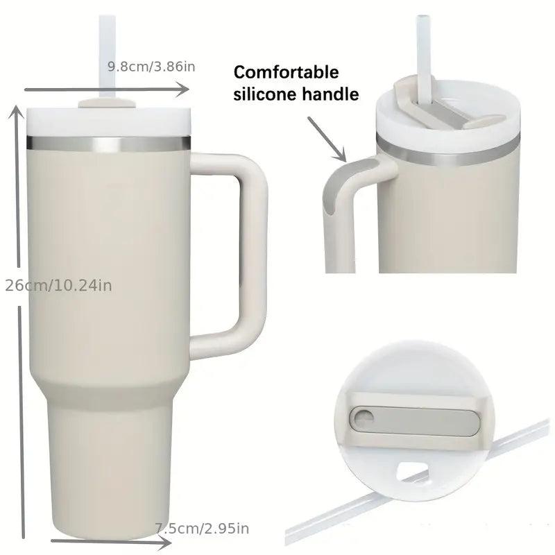 Gradient 40oz Stainless Steel Water Bottle with Lid & Handle