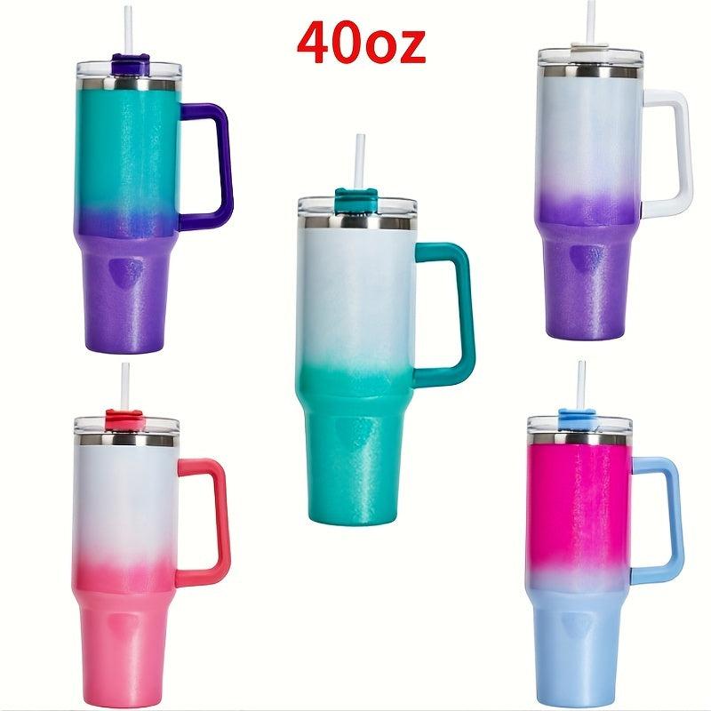 Gradient 40oz Stainless Steel Water Bottle with Lid & Handle