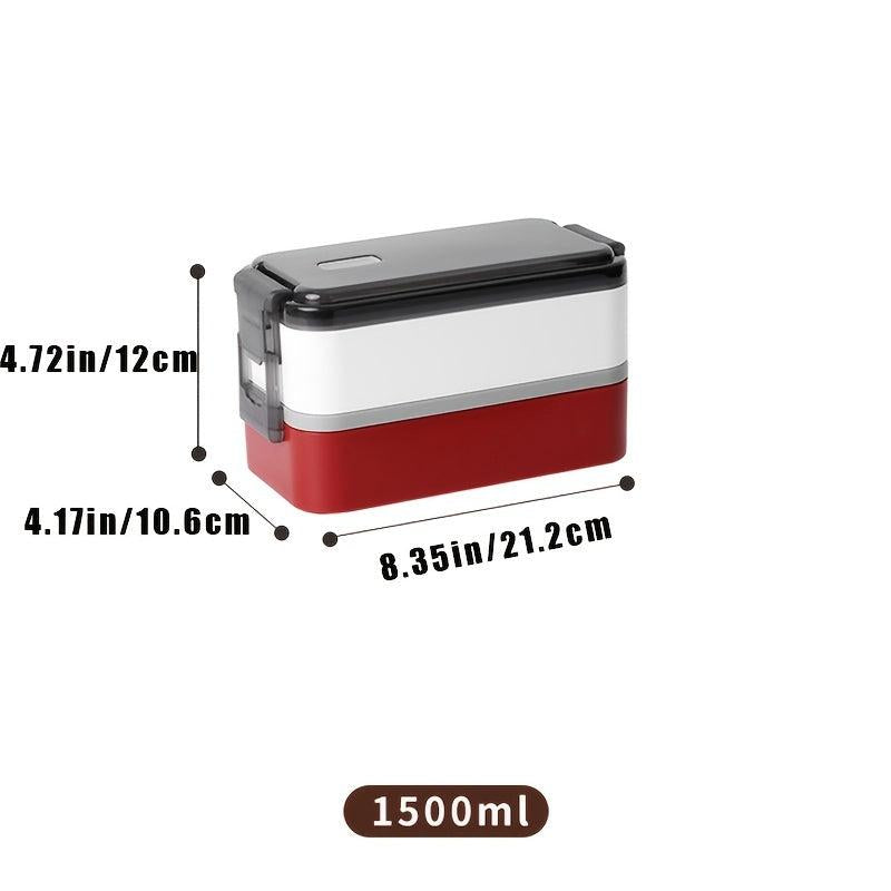 Bento Lunch Box 2 in 1 Leak Proof Lunch Container for Teenagers & Workers