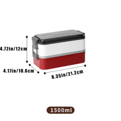 Bento Lunch Box 2 in 1 Leak Proof Lunch Container for Teenagers & Workers