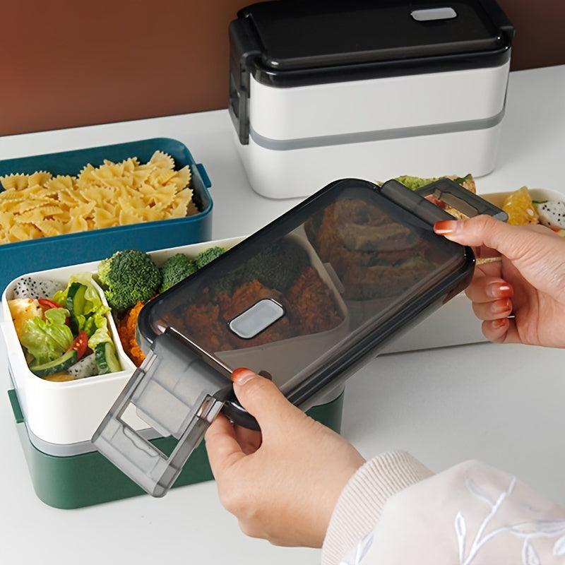 Bento Lunch Box 2 in 1 Leak Proof Lunch Container for Teenagers & Workers