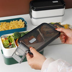 Bento Lunch Box 2 in 1 Leak Proof Lunch Container for Teenagers & Workers