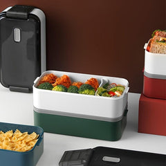 Bento Lunch Box 2 in 1 Leak Proof Lunch Container for Teenagers & Workers
