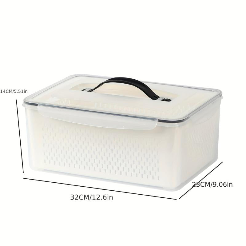Large Capacity Refrigerator Storage Box with Lid