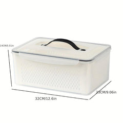 Large Capacity Refrigerator Storage Box with Lid