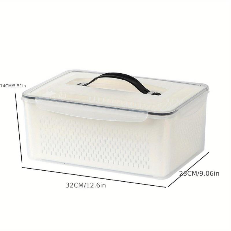 Large Capacity Refrigerator Storage Box with Lid