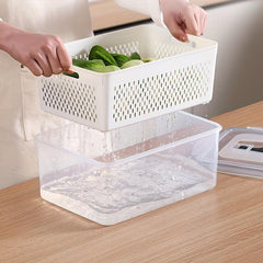 Large Capacity Refrigerator Storage Box with Lid