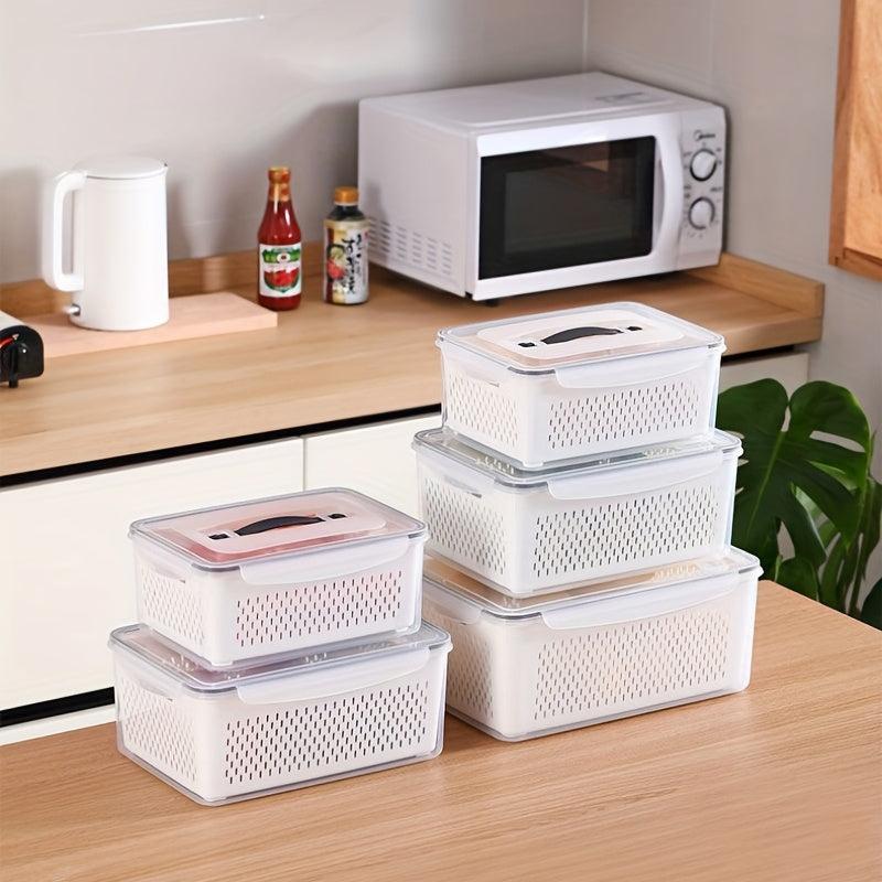 Large Capacity Refrigerator Storage Box with Lid