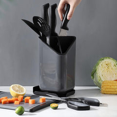 Cutlery Storage Box Kitchenware Draining Rack Utensils Bucket