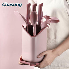 Cutlery Storage Box Kitchenware Draining Rack Utensils Bucket