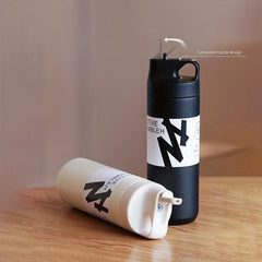 Stainless Steel Insulation Cup with Straw and Handle for Outdoor Use