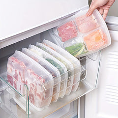 1pc Refrigerator Food Storage Box: Fish Meat Fruit Vegetables Container