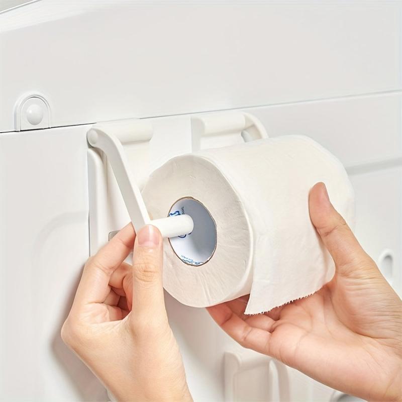 Magnetic Suction Kitchen Tissue Holder Wall Mounted Plastic Paper Roll Holder