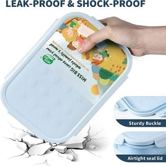 Leakproof Bento Box Food Container No BPAs Dishwasher Safe Durable Teenagers