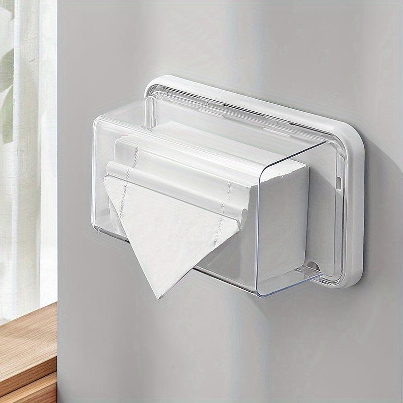 Magnetic Wall-mounted Tissue Box Kitchen Toilet Punch-free Waterproof Paper