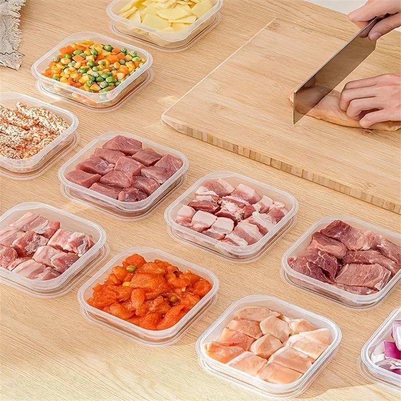 8pcs Food Preservation Storage Box for Fridge & Microwave