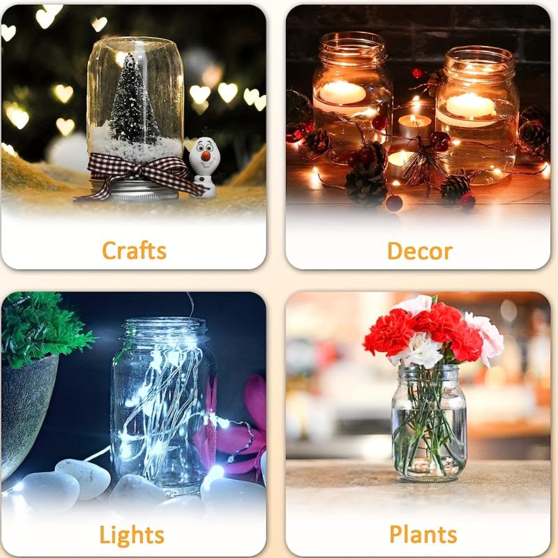 Glass Sealed Jar Kitchen Storage 16oz - Pack of 4